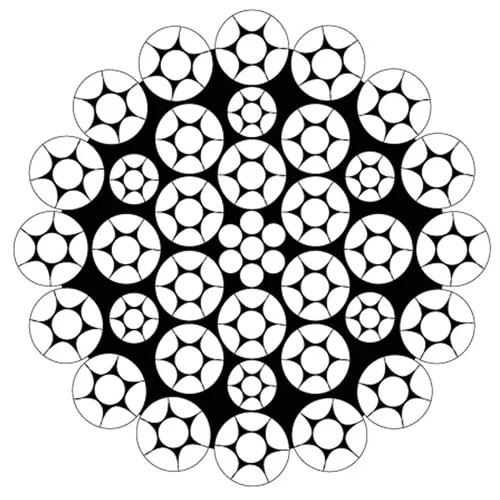 Крановый канат 48.5x3.3x3 мм ЛК-3 ГОСТ 7665-80
